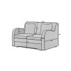 Rozkládací 2místná pohovka ARIO ROYAL, bílá vhodná do malých prostor