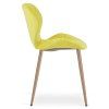 Elegantní jídelní židle MANGO VELVET, žlutá do moderní jídelny