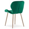 Elegantní jídelní židle MANGO VELVET, zelená do moderní jídelny