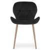 Jídelní židle MANGO VELVET, černá v moderním skandinávském designu