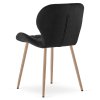 Elegantní jídelní židle MANGO VELVET, černá do moderní jídelny