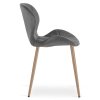 Elegantní jídelní židle MANGO VELVET, tmavě šedá do moderní jídelny