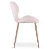 Elegantní jídelní židle MANGO VELVET, světle růžová do moderní jídelny