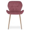 Jídelní židle MANGO VELVET, tmavě růžová v moderním skandinávském designu