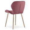 Elegantní jídelní židle MANGO VELVET, tmavě růžová do moderní jídelny