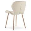 Elegantní jídelní židle MANGO VELVET, světle béžová do moderní jídelny